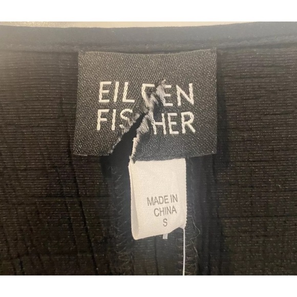 Eileen Fisher Black Silk Blend Cardigan Jacket Womens Size Small - Picture 3 of 7